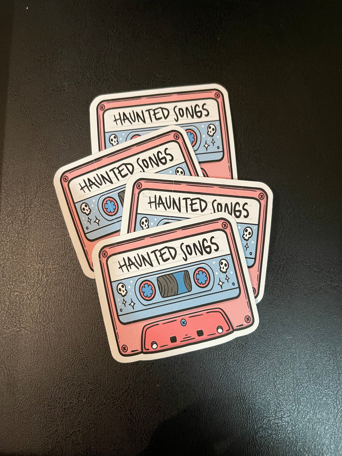 Haunted Music Vinyl Sticker