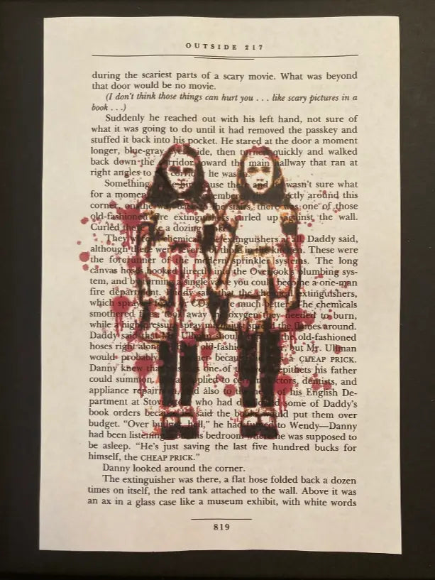 The Shining: Book Art Print