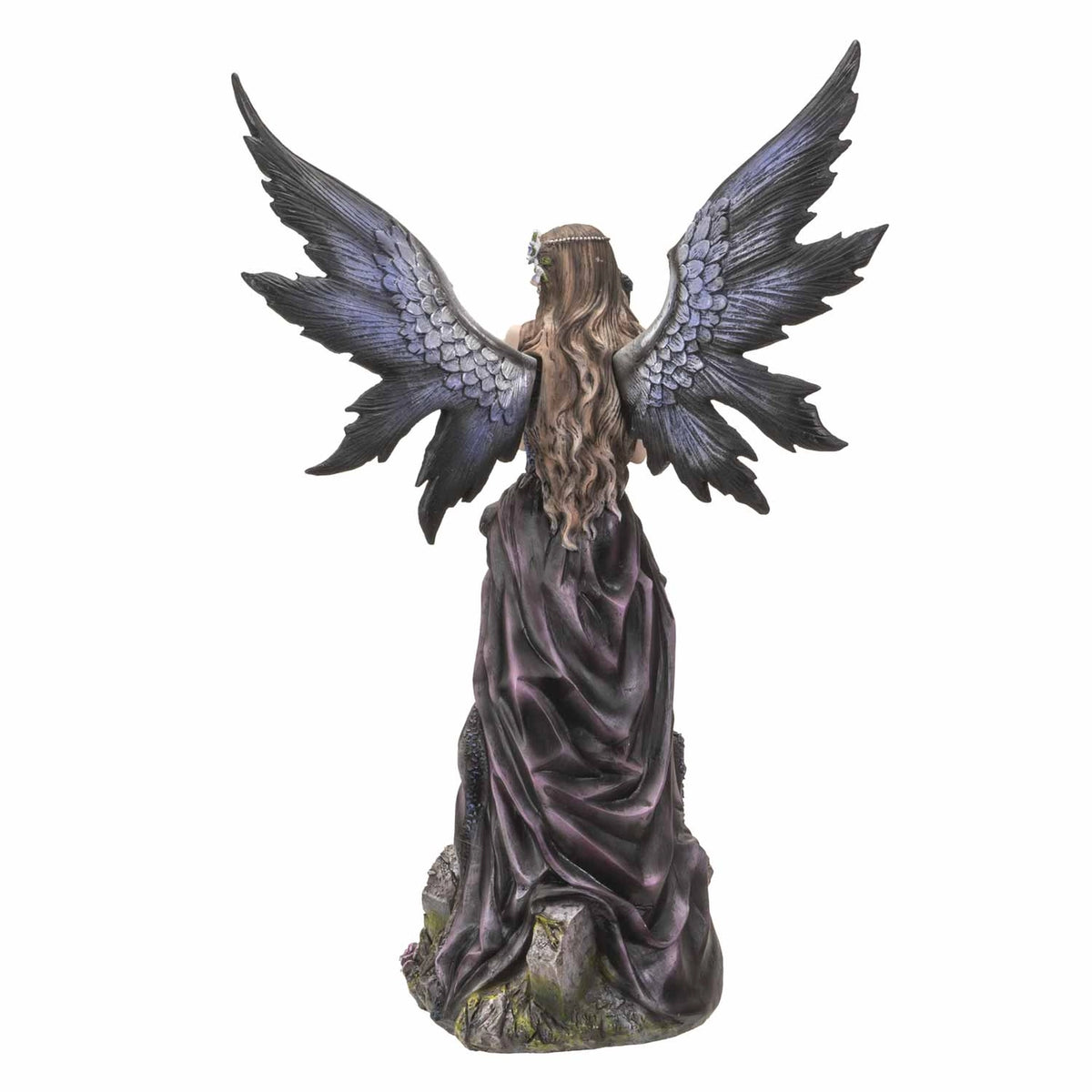 Gothic Fairy with Crow Figurine