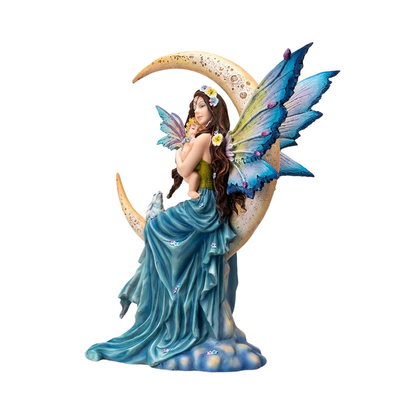 Moon Fairy with Daughter Figurine