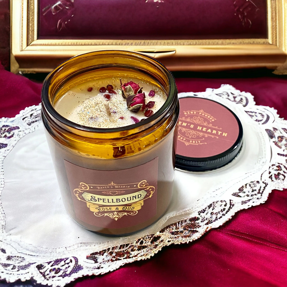 Spellbound Soy Candle | Rose and Oud Scent Soy Candle