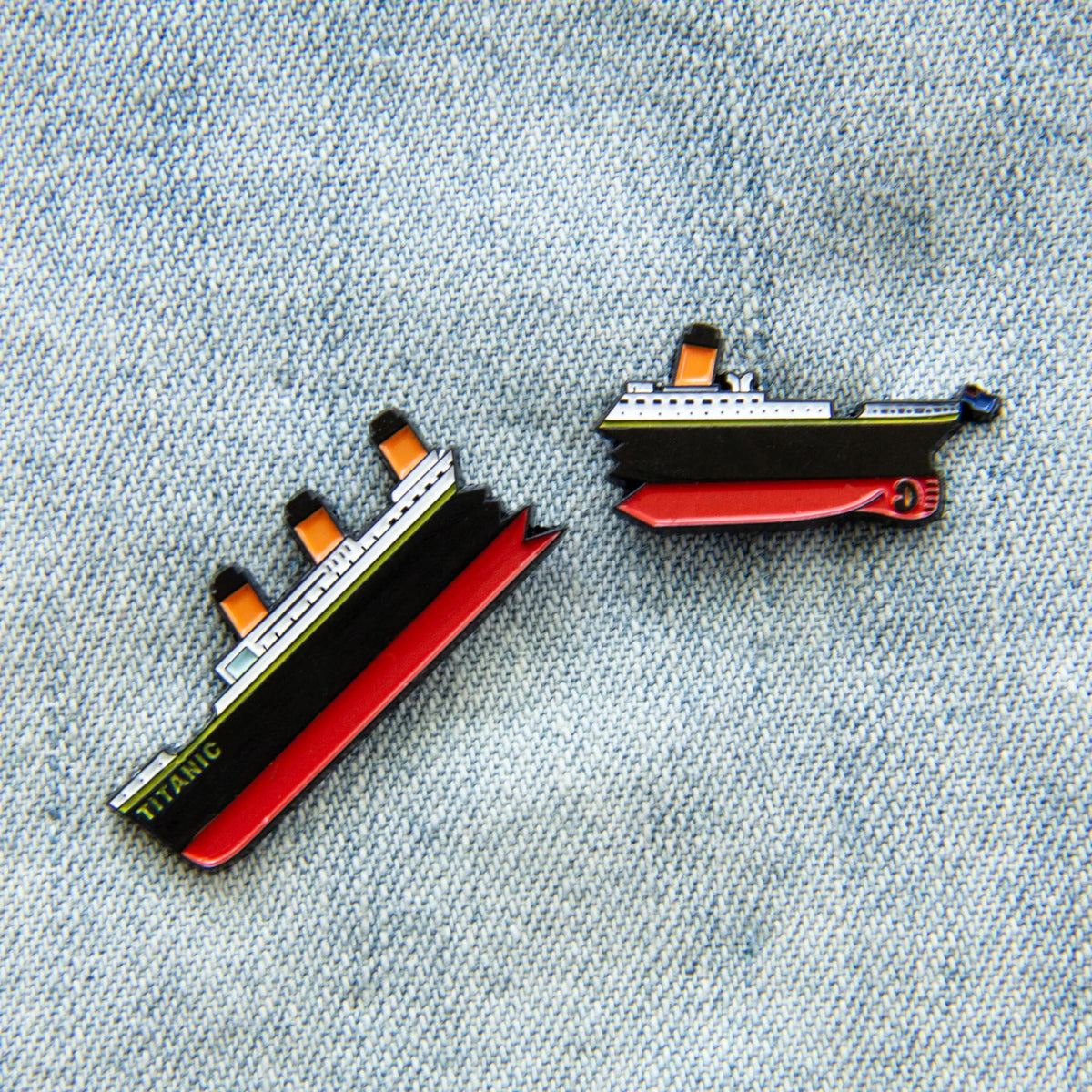 Titanic Shipwreck Enamel Pin Set