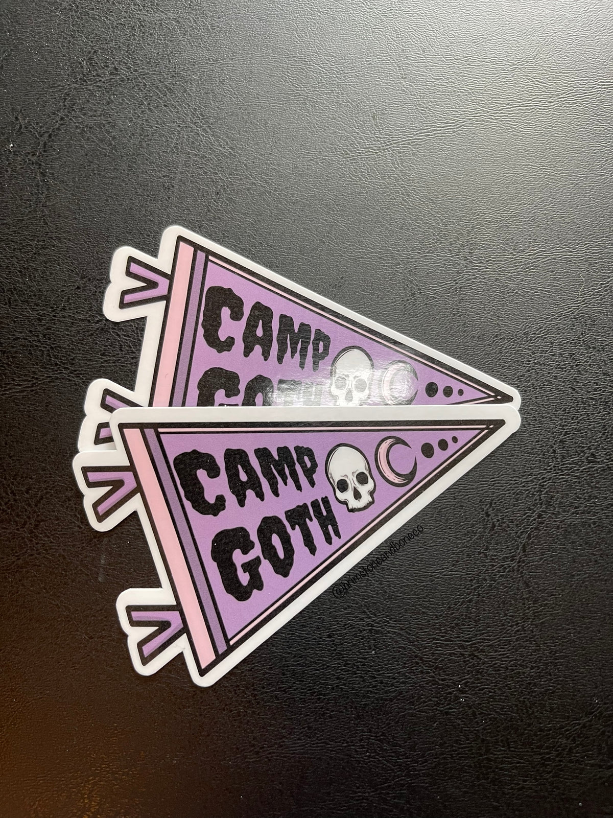 Camp Goth Flag Vinyl Sticker