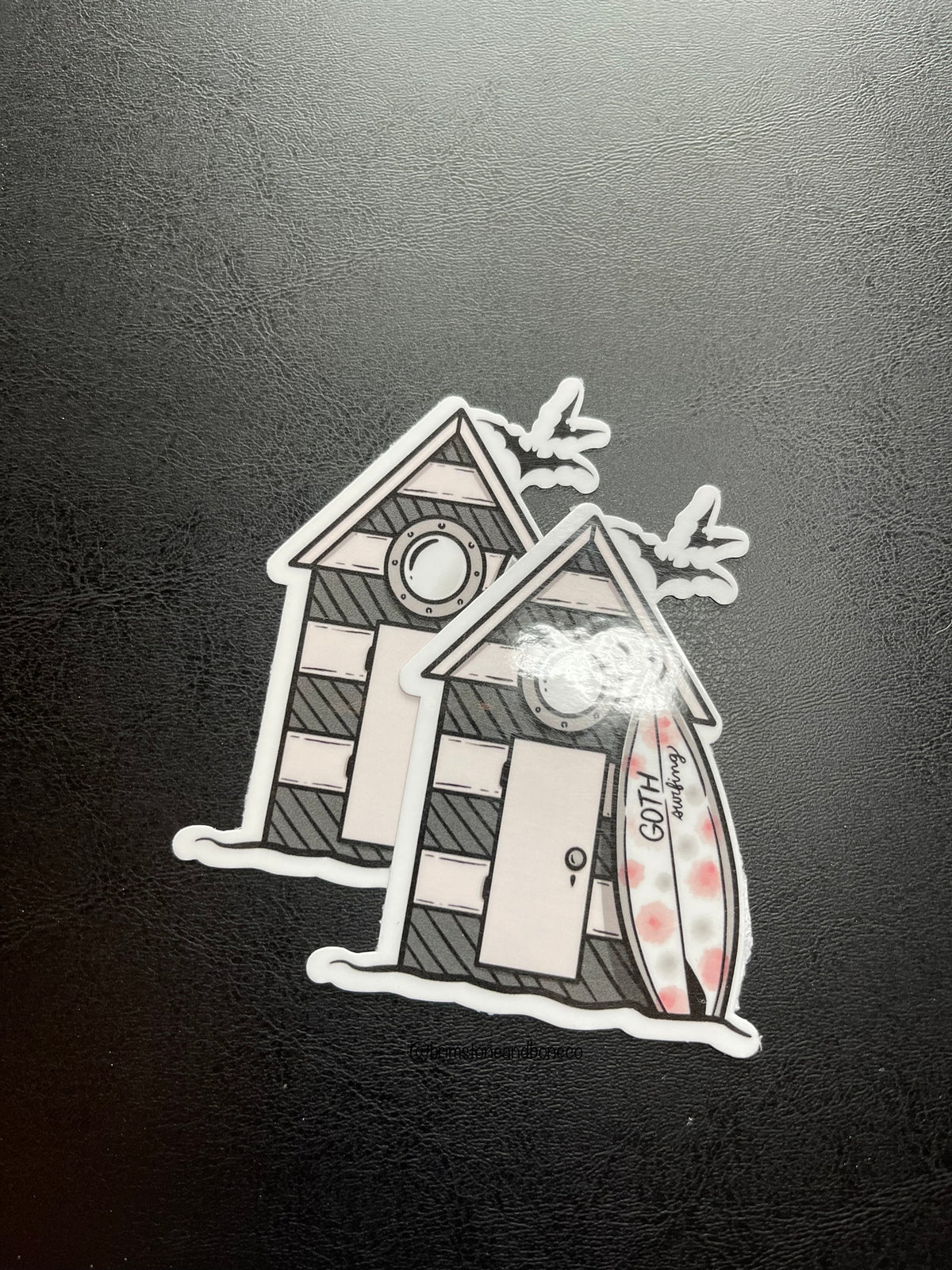 Goth Beach House Vinyl Sticker