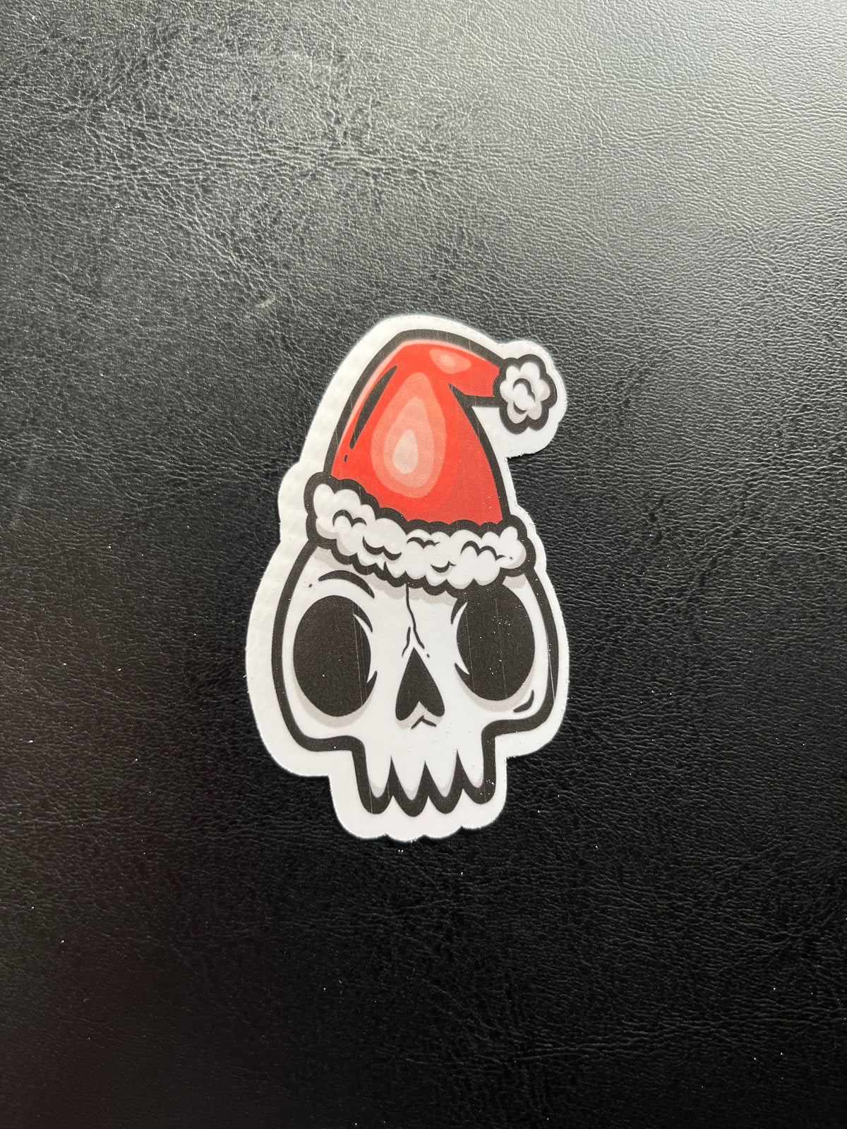 Holiday Skull Vinyl Sticker